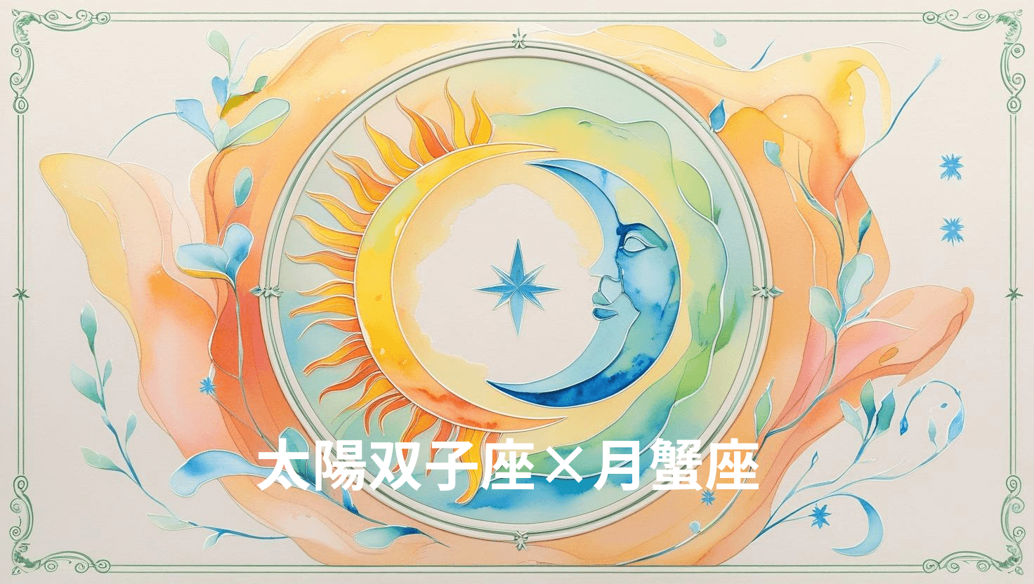 太陽双子座×月蟹座