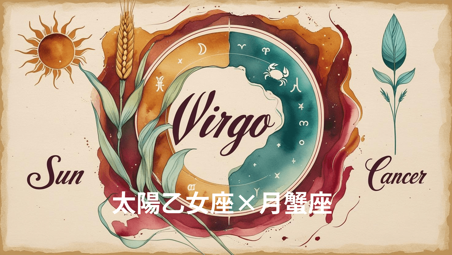 太陽乙女座×月蟹座