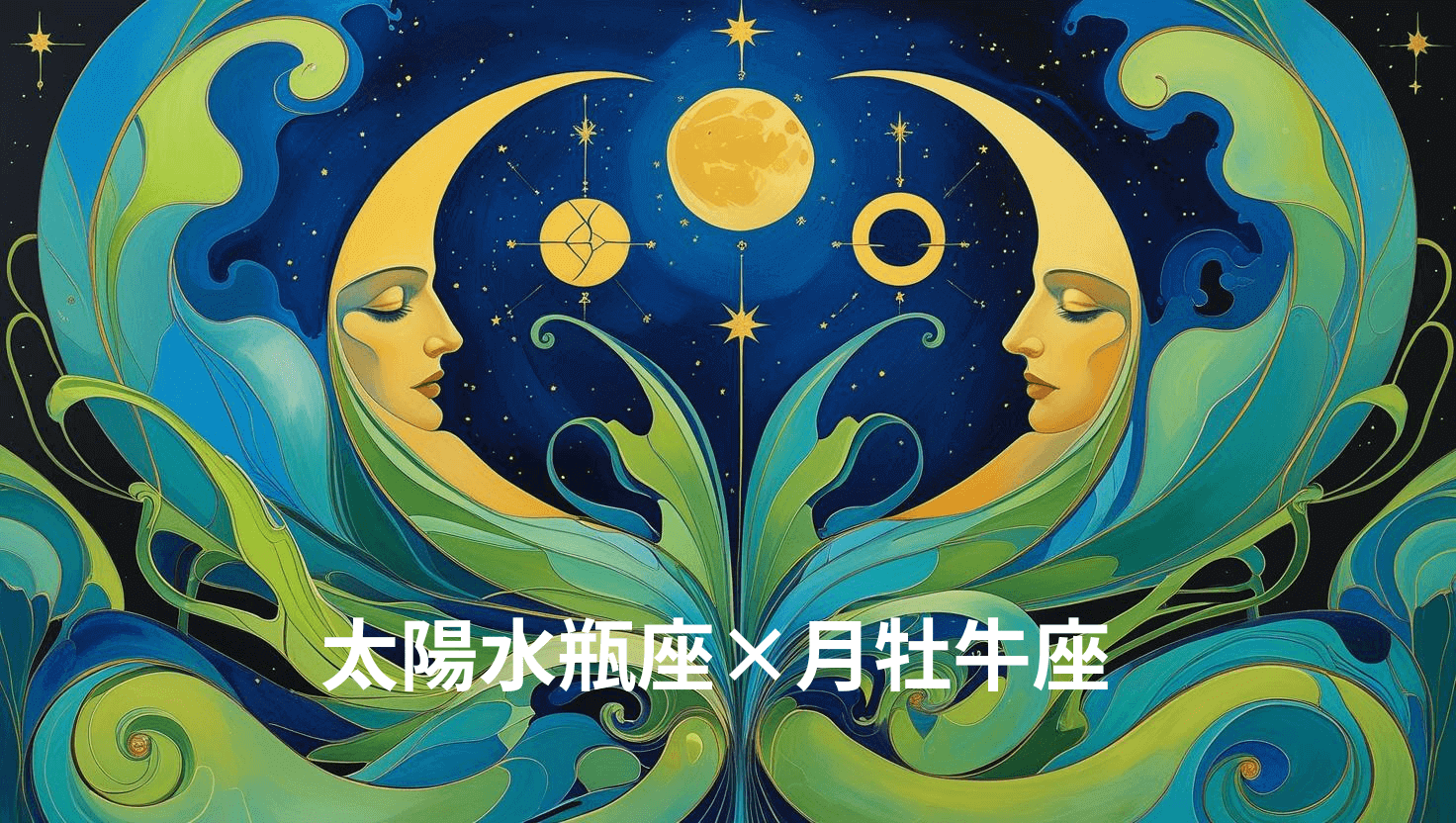 太陽水瓶座×月牡牛座