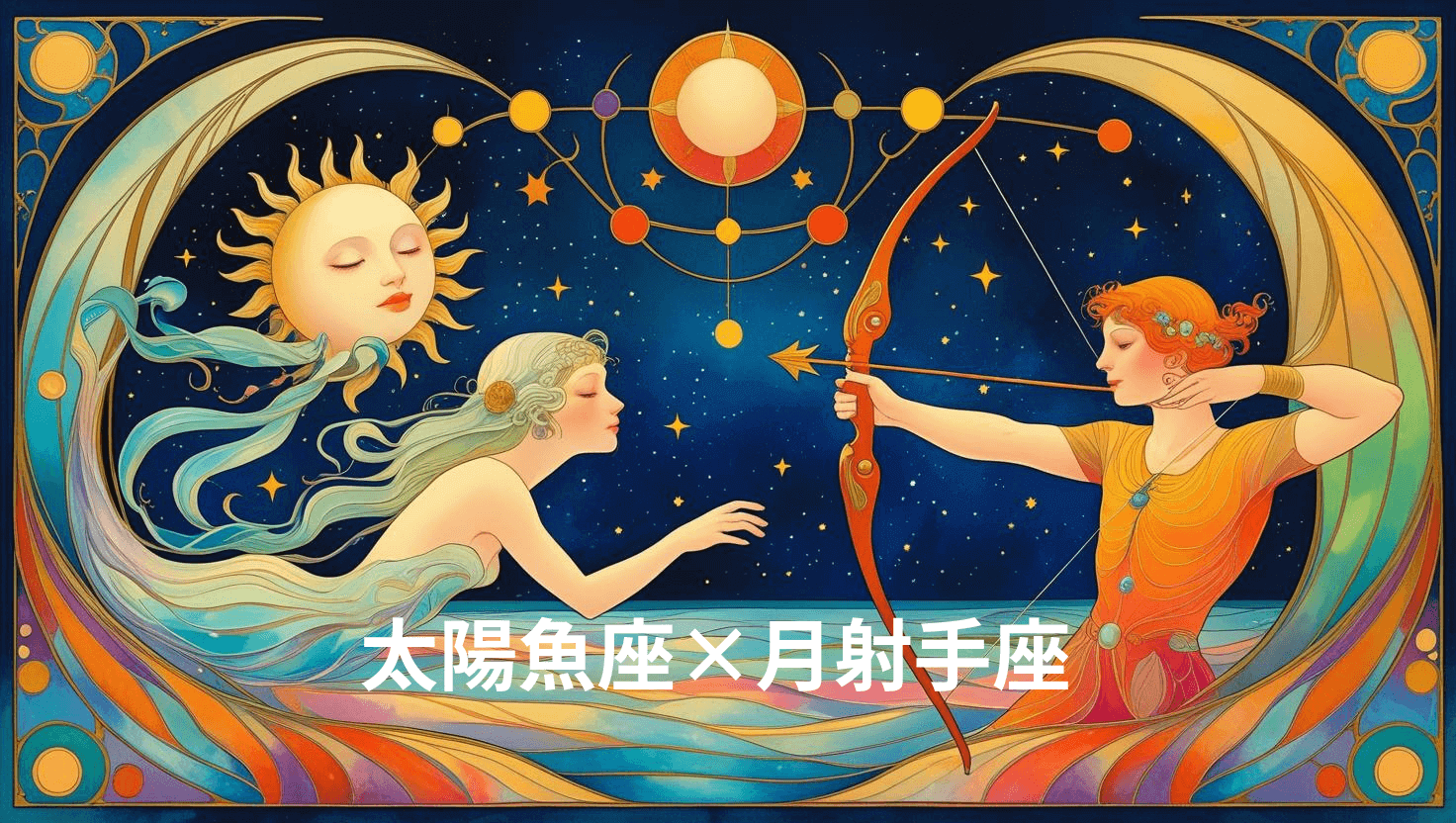 太陽魚座×月射手座