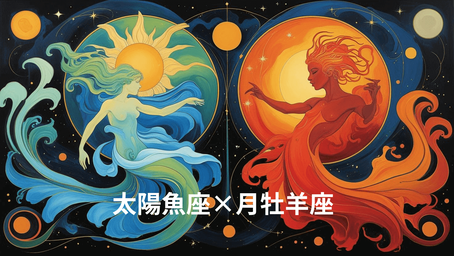 太陽魚座×月牡羊座