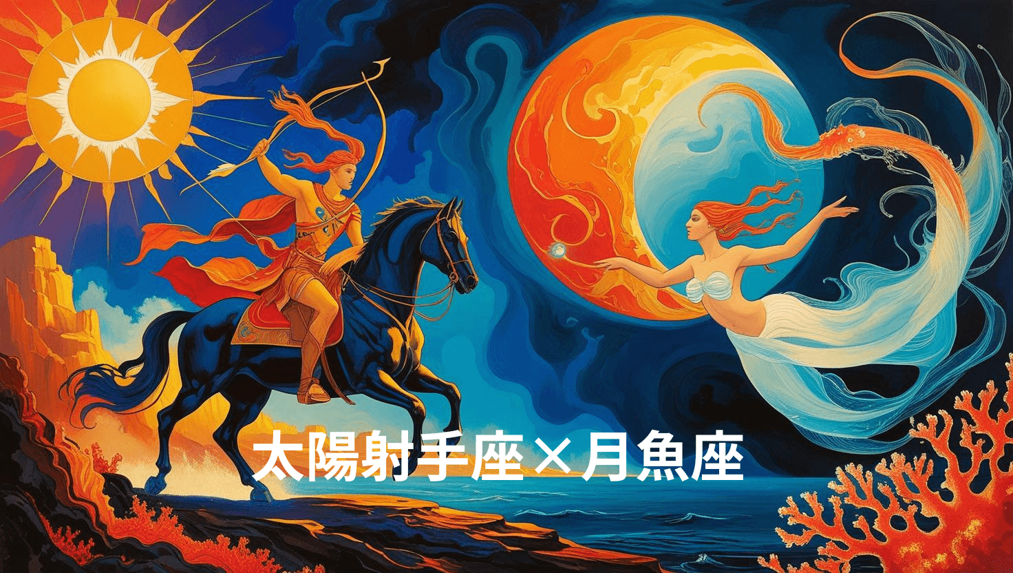 太陽射手座×月魚座