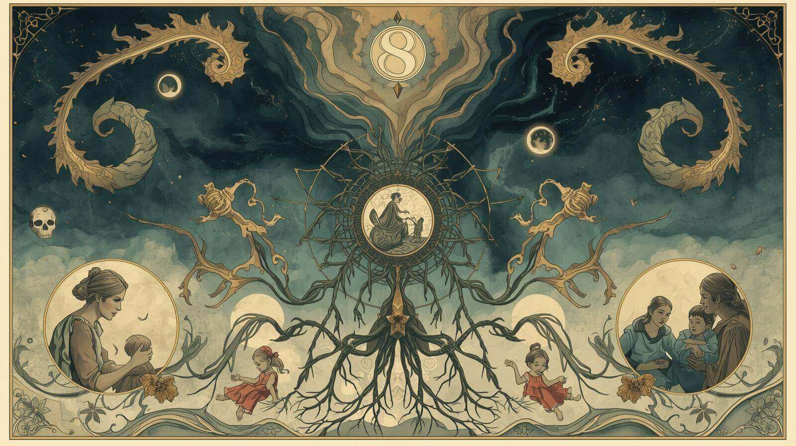 8ハウス蟹座｜深い感情と家族の絆を通じて変容する人