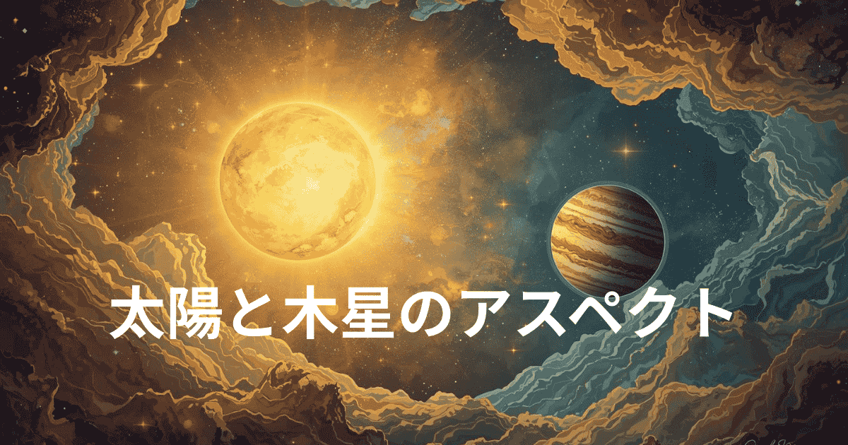 太陽と木星のアスペクト